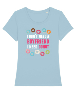 DONUT Tricou mânecă scurtă guler larg fitted Damă Expresser