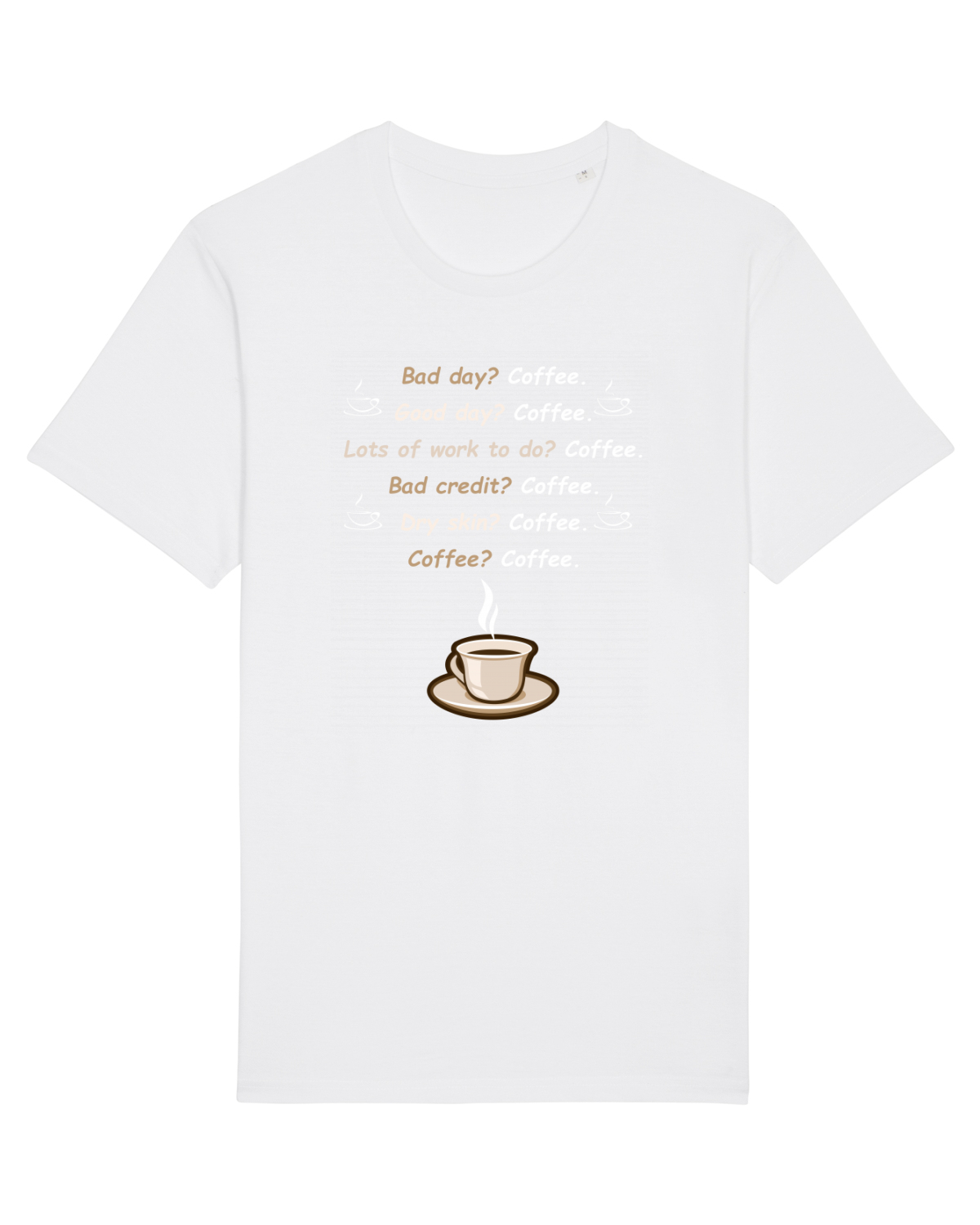 Tricou mânecă scurtă Unisex Rocker White