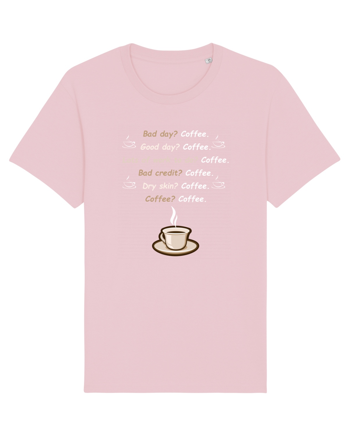 Tricou mânecă scurtă Unisex Rocker Cotton Pink