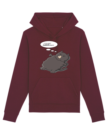 Pisica neagră obosită Meaw... Burgundy