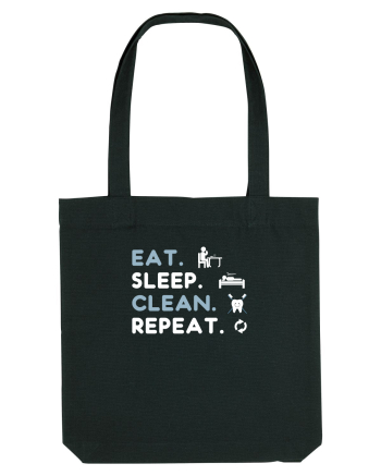 EAT SLEEP CLEAN Black