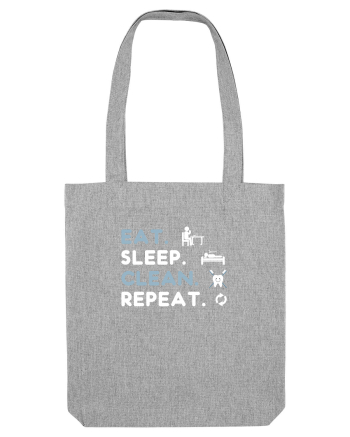 EAT SLEEP CLEAN Heather Grey