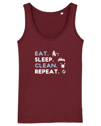 EAT SLEEP CLEAN Burgundy