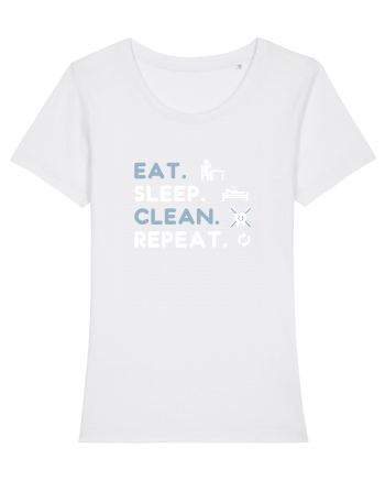 EAT SLEEP CLEAN White