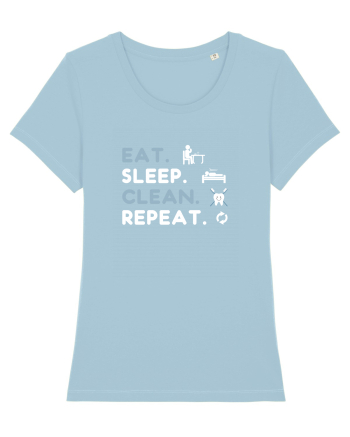 EAT SLEEP CLEAN Sky Blue