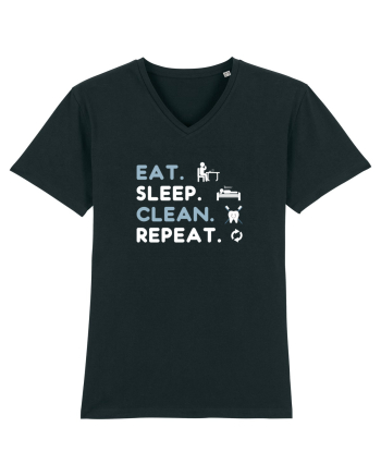 EAT SLEEP CLEAN Black