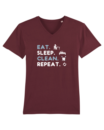 EAT SLEEP CLEAN Burgundy