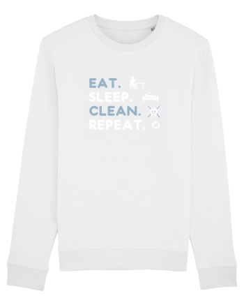 EAT SLEEP CLEAN White
