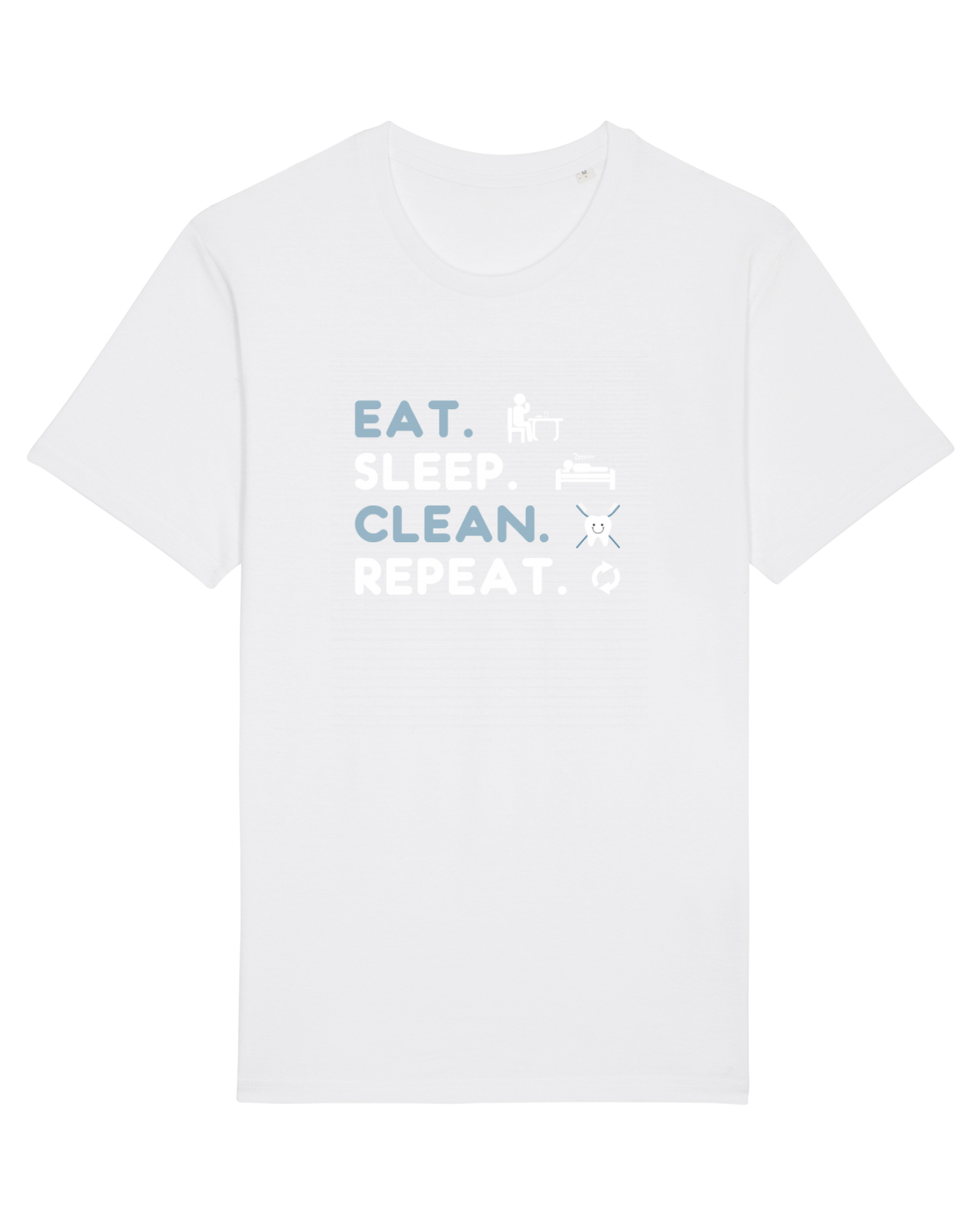 Tricou mânecă scurtă Unisex Rocker White
