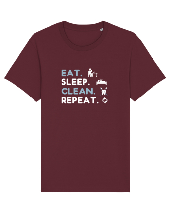 EAT SLEEP CLEAN Burgundy