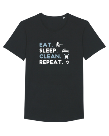 EAT SLEEP CLEAN Black
