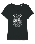Scooter Classice Side White Tricou mânecă scurtă guler larg fitted Damă Expresser
