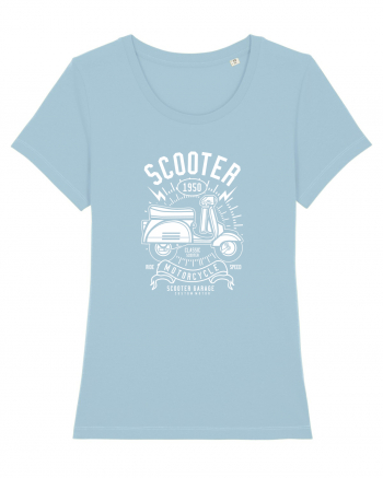 Scooter Classice Side White Sky Blue