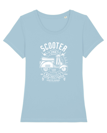 Scooter Classice Side White Sky Blue