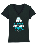 WATER Tricou mânecă scurtă guler V Damă Evoker