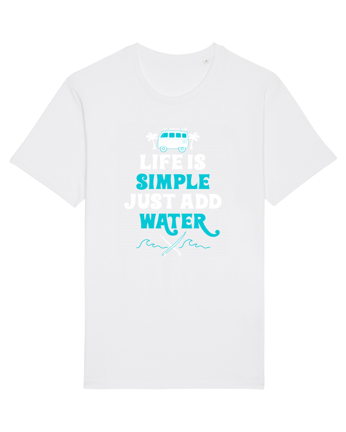 Tricou mânecă scurtă Unisex Rocker White