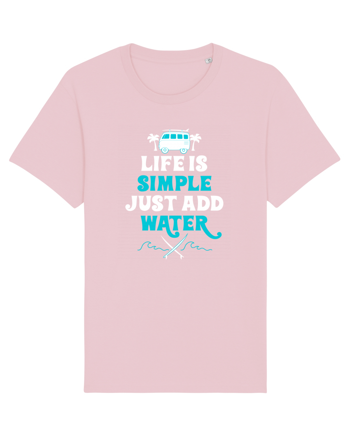 Tricou mânecă scurtă Unisex Rocker Cotton Pink