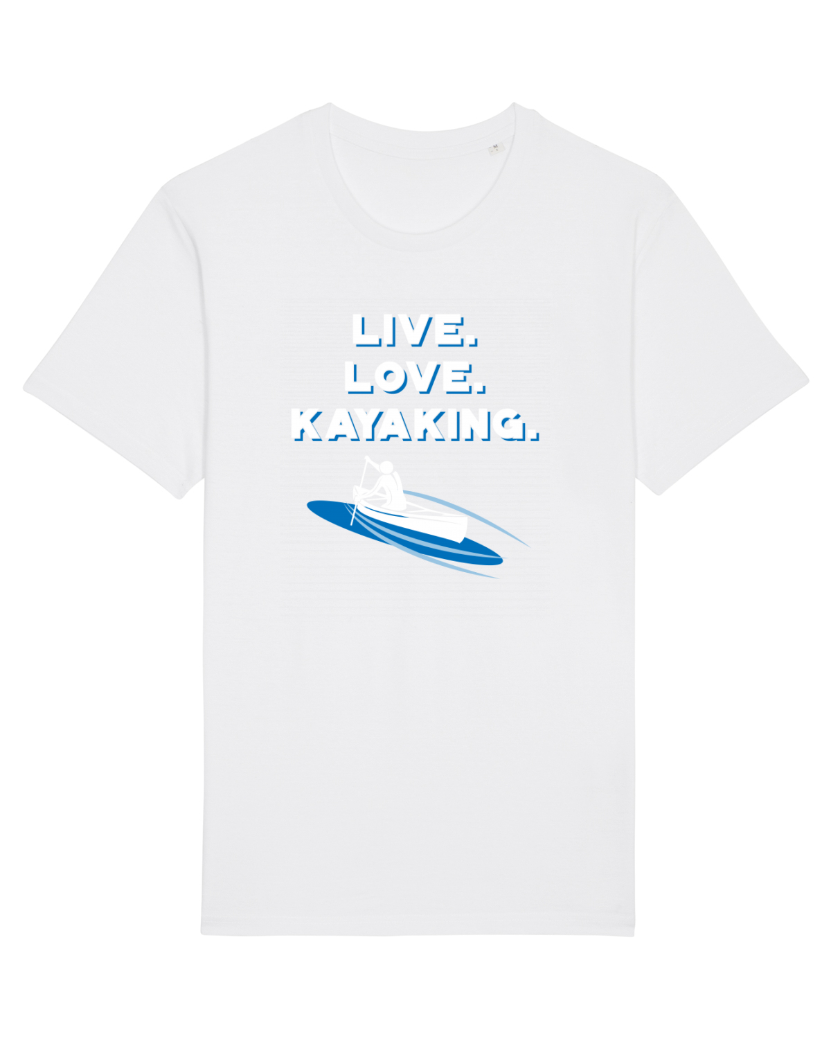 Tricou mânecă scurtă Unisex Rocker White