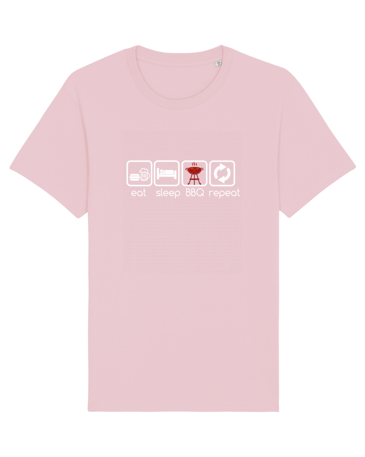 Tricou mânecă scurtă Unisex Rocker Cotton Pink