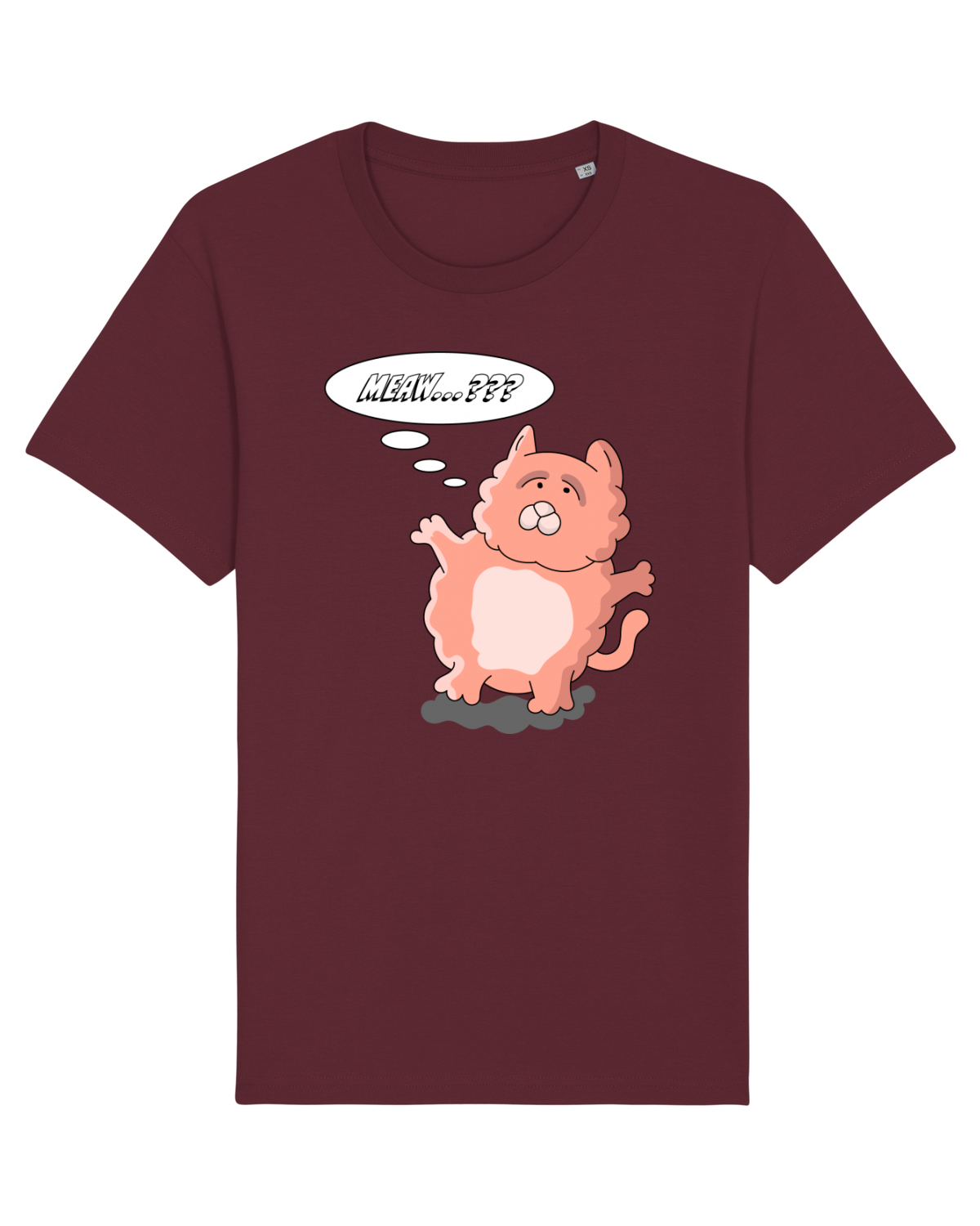 Tricou mânecă scurtă Unisex Rocker Burgundy
