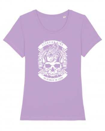 Scorpion King Skull White Lavender Dawn