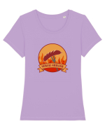 GRILL Tricou mânecă scurtă guler larg fitted Damă Expresser
