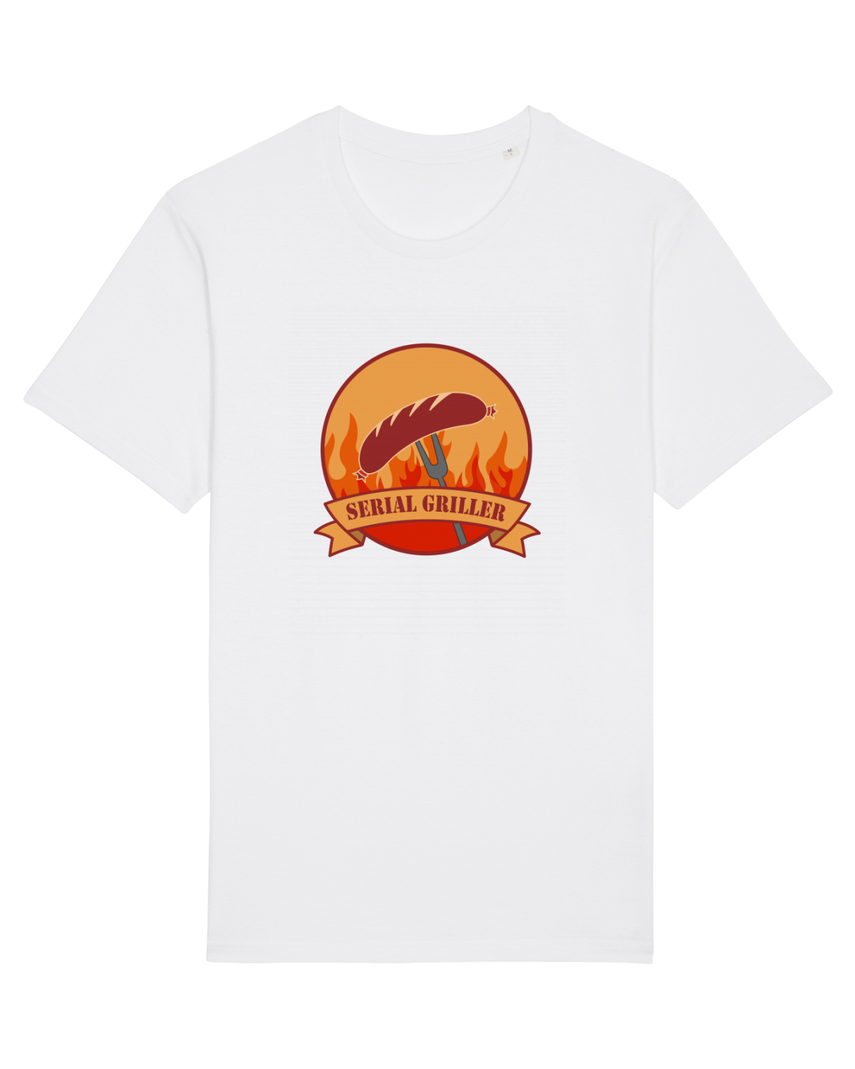 Tricou mânecă scurtă Unisex Rocker White