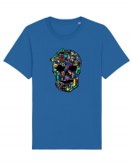 Craniu colorat - Fii unic Tricou mânecă scurtă Unisex Rocker