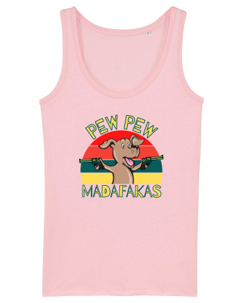 Pew Pew Dog Cotton Pink