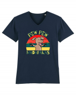 Pew Pew Dog Tricou mânecă scurtă guler V Bărbat Presenter