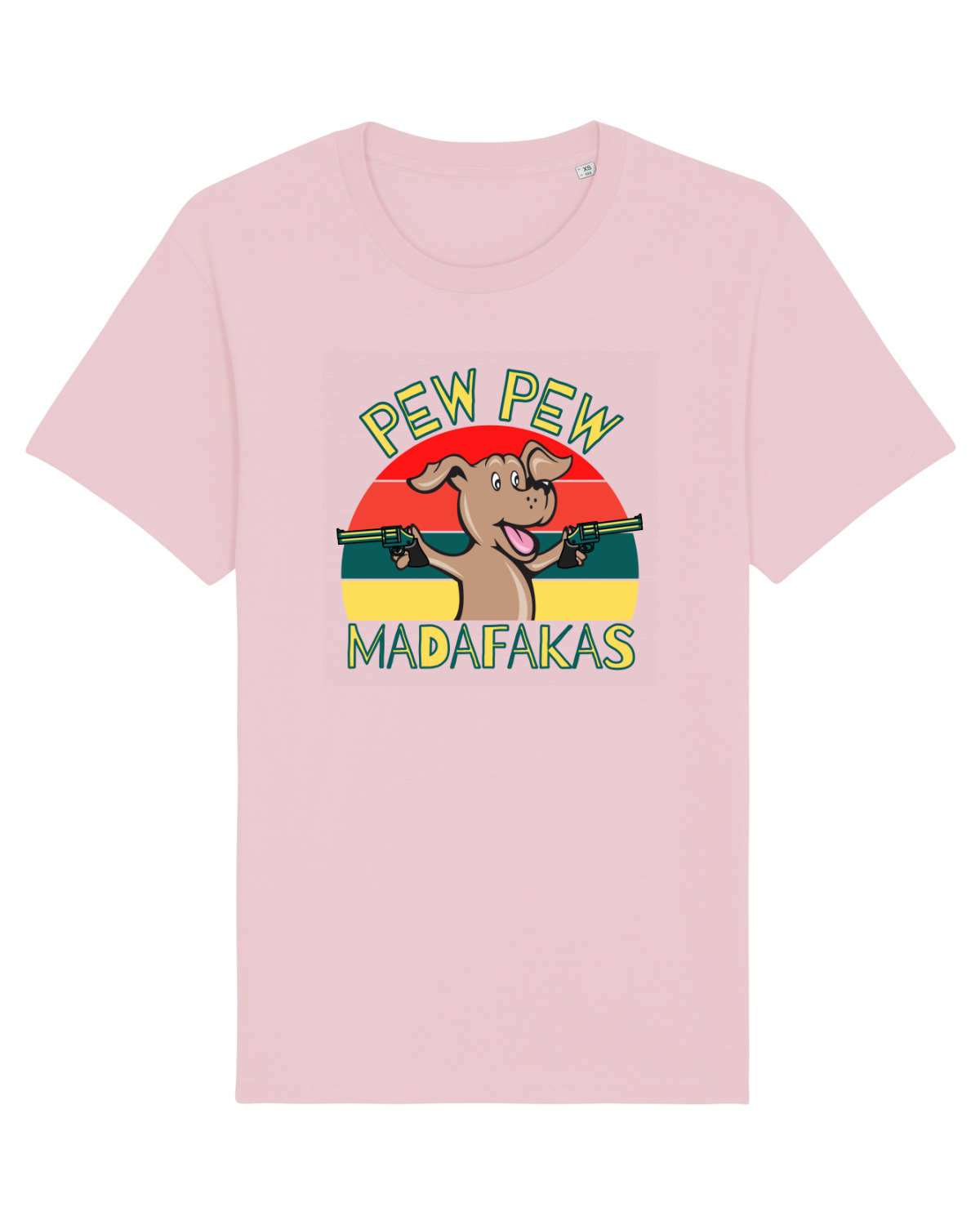 Tricou mânecă scurtă Unisex Rocker Cotton Pink