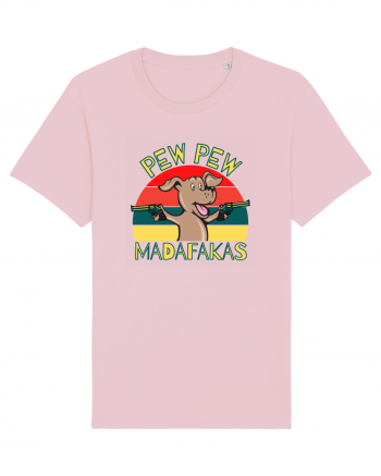 Pew Pew Dog Cotton Pink