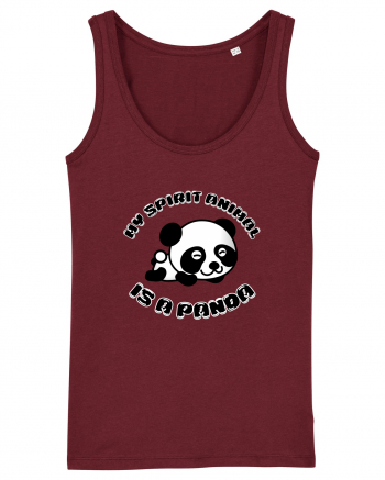 Cute Kawaii Panda Burgundy