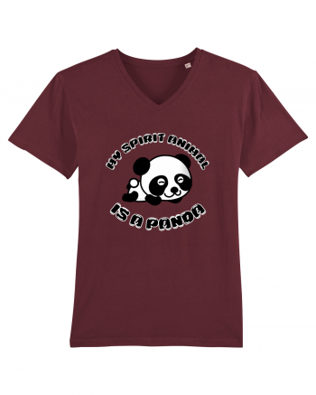 Cute Kawaii Panda Burgundy