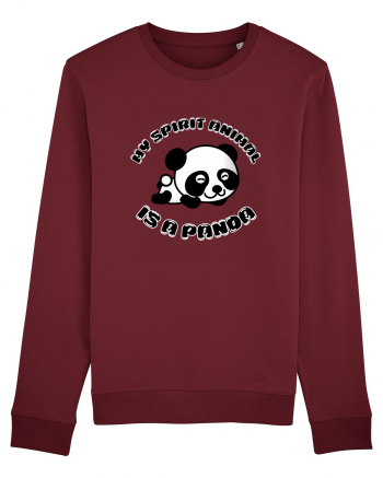 Cute Kawaii Panda Burgundy