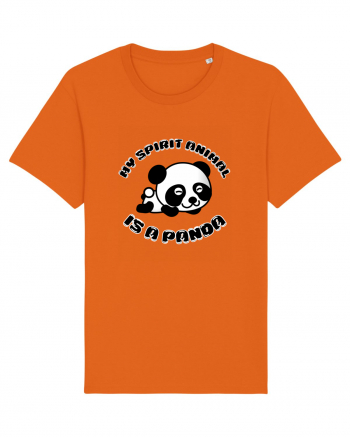 Cute Kawaii Panda Bright Orange