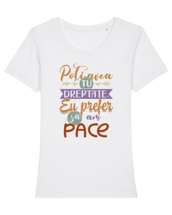 Prefer să am pace White