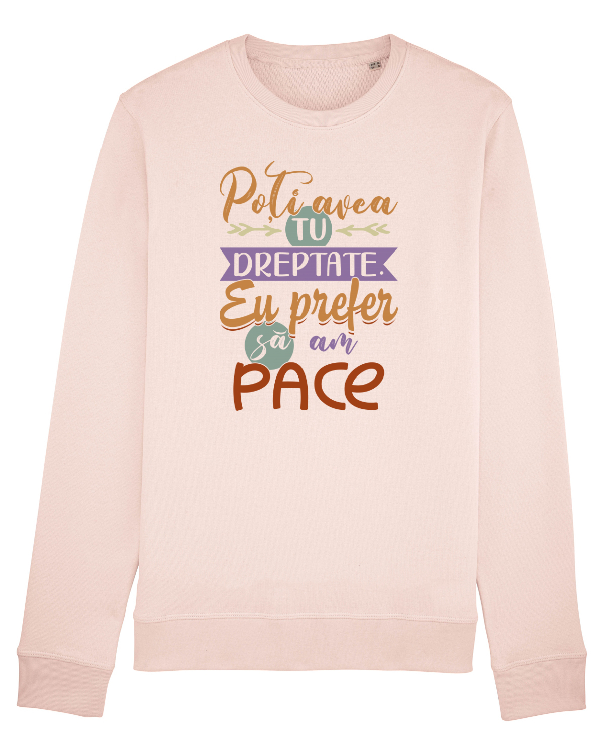 Bluză mânecă lungă Unisex Rise Candy Pink