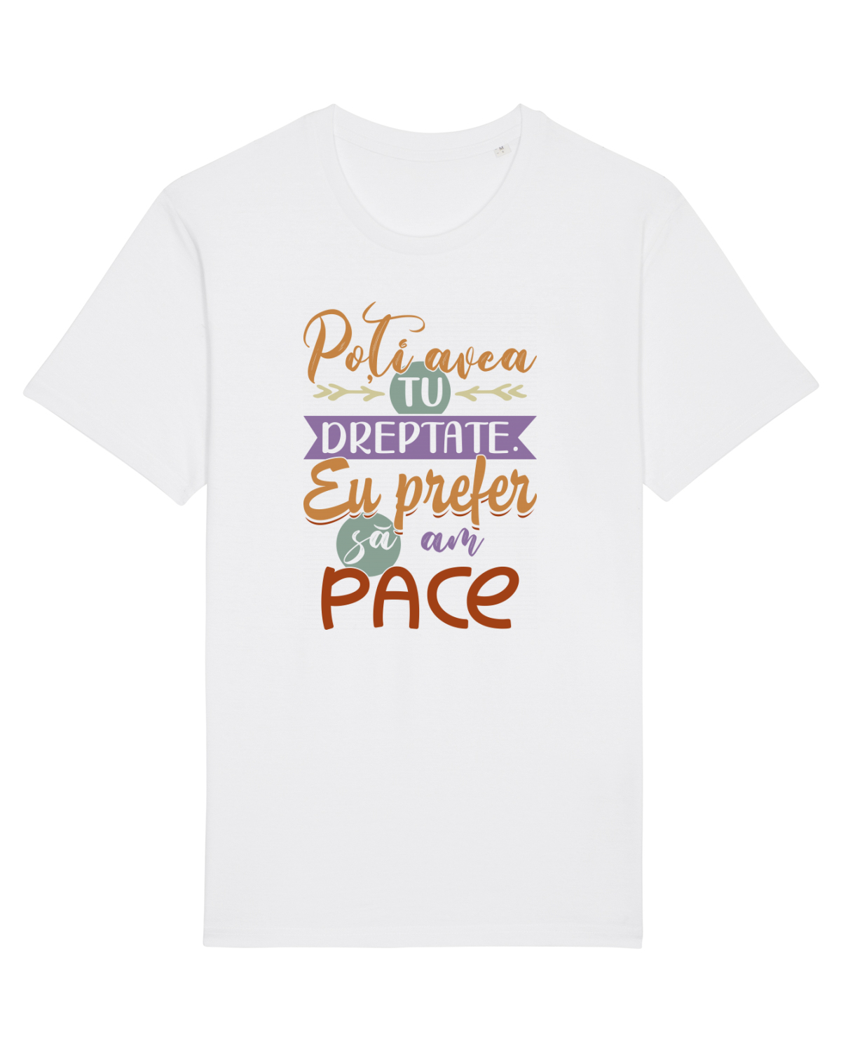 Tricou mânecă scurtă Unisex Rocker White