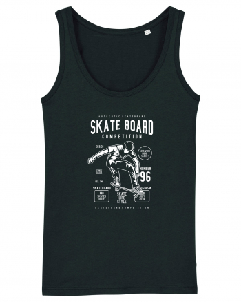 Skateboard Competion White Black