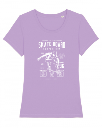 Skateboard Competion White Lavender Dawn