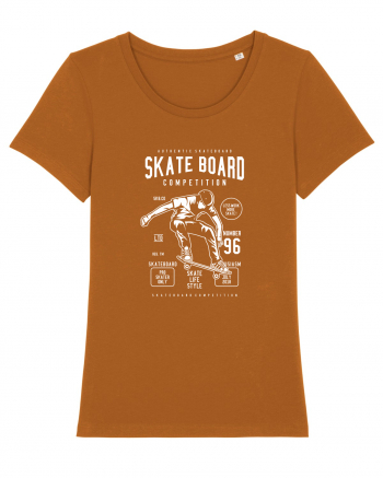 Skateboard Competion White Roasted Orange