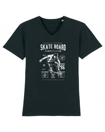 Skateboard Competion White Black