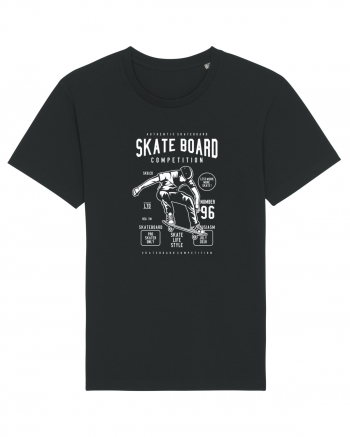 Skateboard Competion White Black