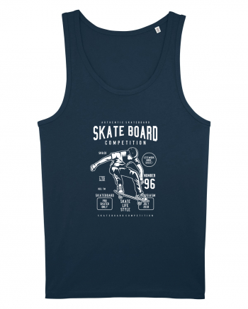 Skateboard Competion White Navy