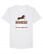 HORSE Tricou mânecă scurtă guler larg Bărbat Skater