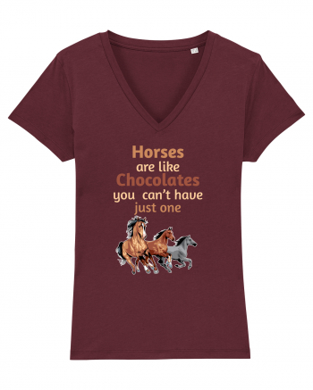 HORSE Burgundy