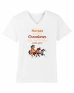 HORSE Tricou mânecă scurtă guler V Bărbat Presenter