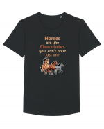 HORSE Tricou mânecă scurtă guler larg Bărbat Skater