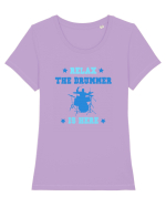 DRUMMER Tricou mânecă scurtă guler larg fitted Damă Expresser